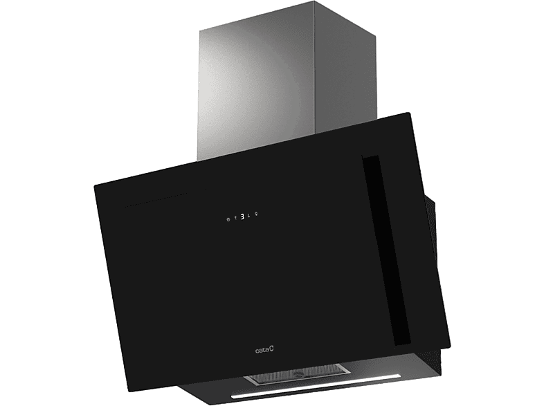 Cata THALASSA PRO 800GBK, 6 Niveles de Extracción, 842 m³/h, 80 cm Ancho, Tira LED, Temporizador, Negro