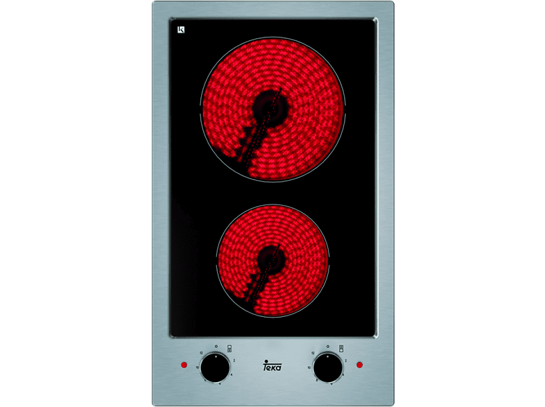 Teka EFX 30.1 2H, Vitrocerámica, 2 zonas, Zona grande 18 cm, 30 Negro