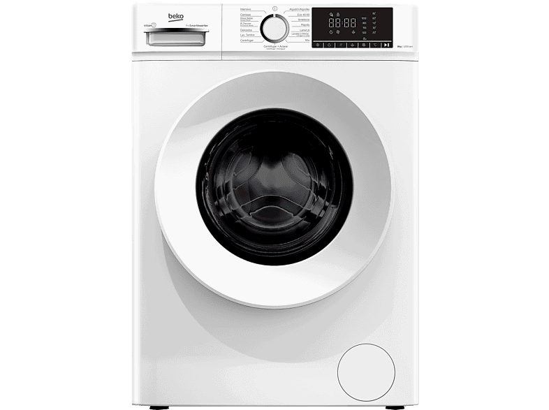 Beko B1XW862WSPT, 8 kg, 1200 rpm, 15 Programas, SteamCure™, Blanco