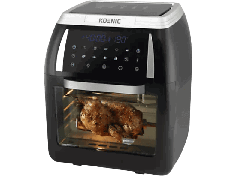 KOENIC KAF 121821, 1800 W, 12 l, Hasta 200 ºC, Pantalla LED, Negro