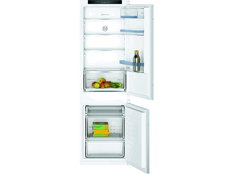 Bosch KIV86VSE0, Low Frost, 277l, VitaFresh XXL, Cajón BigBox, 177.2 cm, Sin panelar