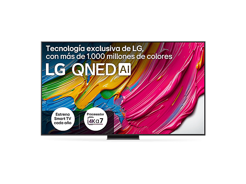 LG 86QNED81A6A, UHD 4K, Procesador Inteligente α7 AI Processor 4K Gen8, Smart TV, DVB-T2 (H.265), Negro