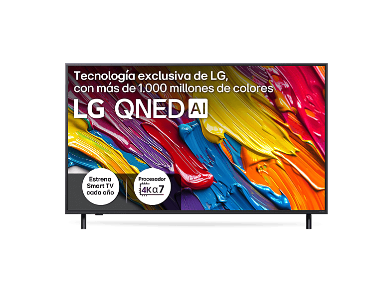 LG 75QNED82A6B, UHD 4K, Procesador Inteligente α7 AI Processor 4K Gen8, Smart TV, DVB-T2 (H.265), Ashed Blue