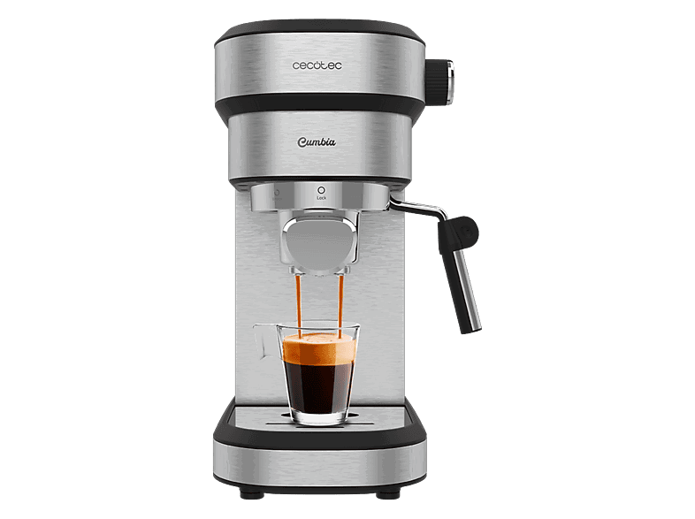 Cecotec Cafelizzia 790 Steel Duo, Para café molido y cápsulas, 20 Bares, Thermoblock, Vaporizador, Gris