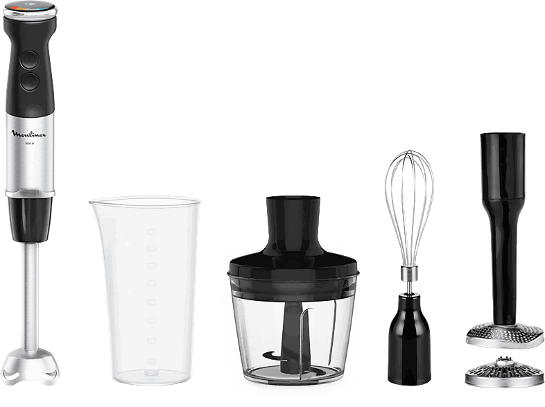 Moulinex QuickChef+ DD674810, 4 en 1, 1000 W, Tecnología Powelix, 20 Velocidades, Modo Silencioso, Acces. Incluidos, Acero Inox.