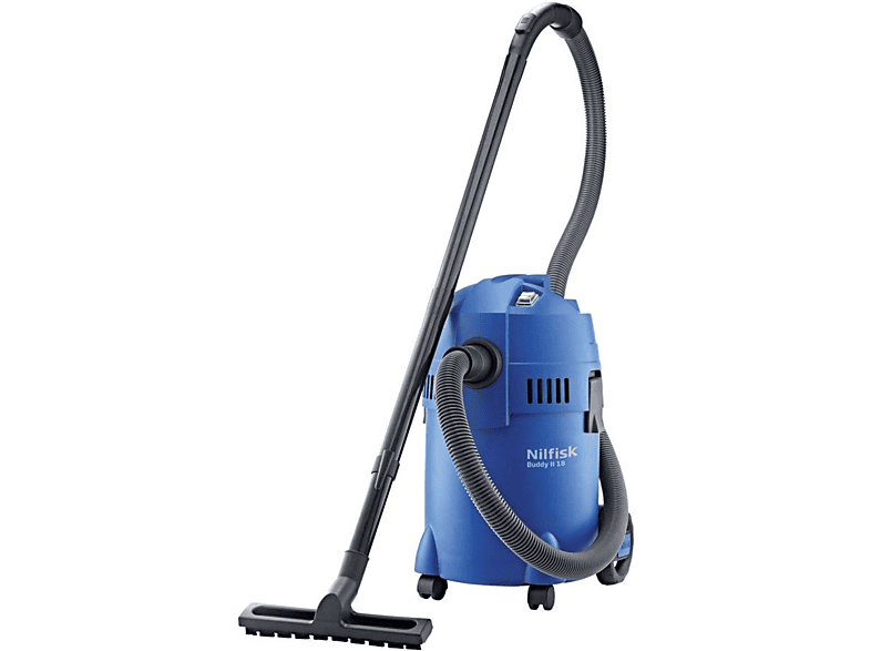 Nilfisk Buddy II 18, Potencia 1200 W, 18 l, 74 dB, De líquidos y solidos, Azul