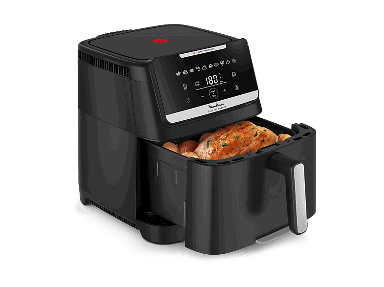 Moulinex Easy Fry Silence EZ8428, 7L, Tecnología silenciosa, Compacta, Panel frontal desmontable, Hasta 8 personas, 10 programas