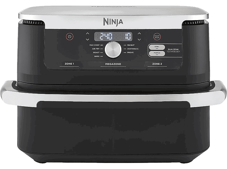 Ninja FlexDrawer 7 en 1 AF500EU, 2470 W, Programas, Capacidad 10.4l, De 40°C a 240°C, Negro