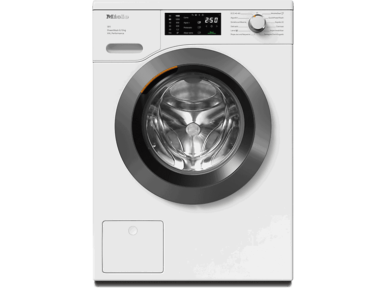 Miele WCK360 WCS, 10 kg, 1400 rpm, 11 programas, QuickPowerWash, Alisar extra, Blanco loto