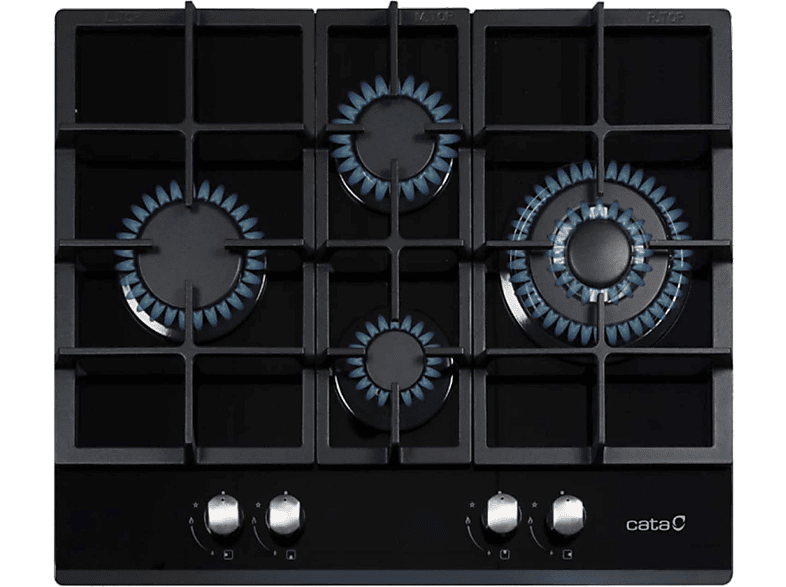 Cata LCI 6031, 4 zonas, Gas Natural, 64 cm, Negro
