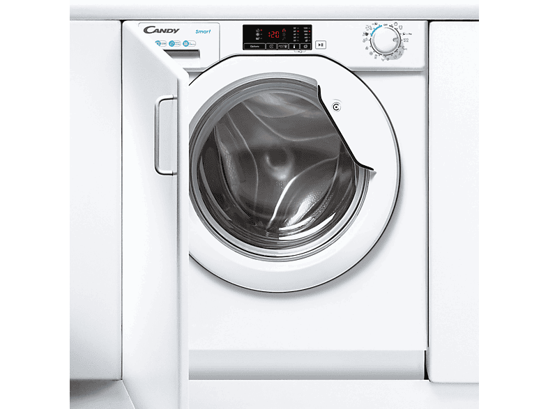 Candy CBW 27D1E-S, 7kg, 1200rpm, 5 ciclos rápidos, Escotilla XXL, Sin panelar