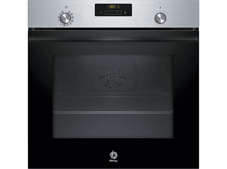 Balay 3HB4841X3, Serie Acero, Multifunción, Pirolítico e hidrolítico, 71 l , AutoChef 10 recetas Raíles Comfort, 60 cm, Inox