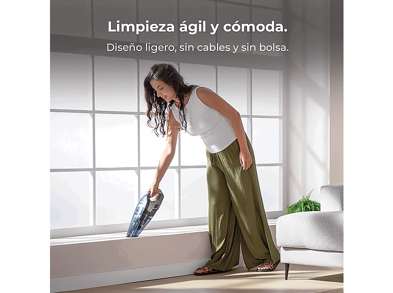 Cecotec Conga Rockstar 25,2V Animal Hand, Motor brushless, Aspira sólidos y líquidos, 20 kPa succión, 40 min autonomía, Multicolor