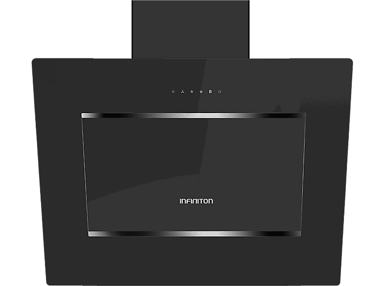 Infiniton CMPTRAL-80B, 4 Velocidades, 800 m³/h, 80 cm, Cristal Negro