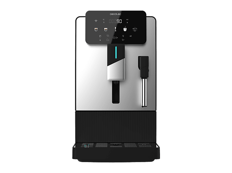 Cecotec Cremmaet Steam, 19 bar, 1300W, Depósito 1.1L, Molinillo cónico, Plug&Play, Vaporizador, café 150g, Negro