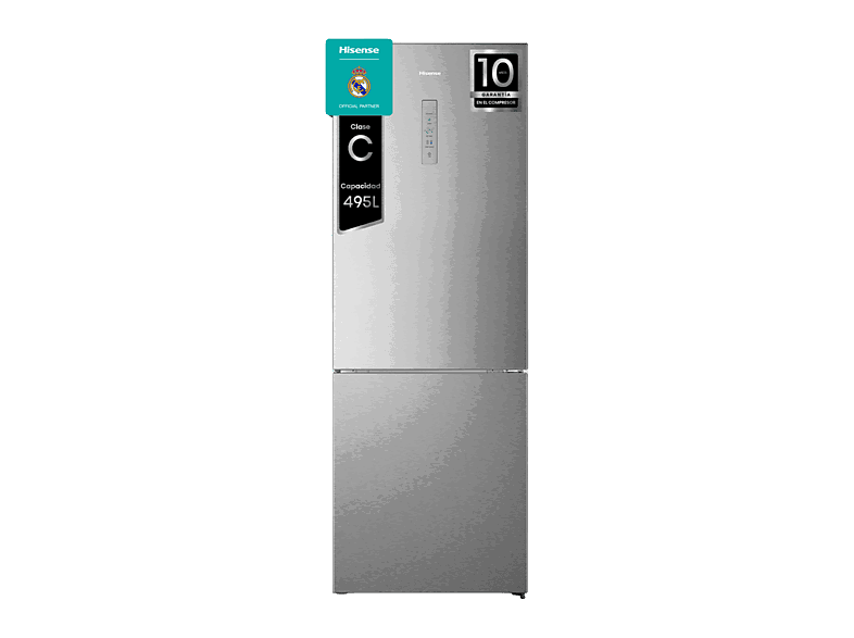 Hisense RB645N4BIC, Total No Frost, 200 cm, Ancho 70 495 l, Metal Tech Cooling, Motor Inverter, Inox