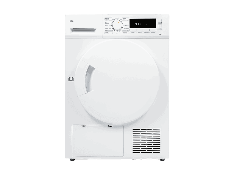 ok. OTD 8353 E, 8 kg, 16 Programas, Función Anti-arrugas, Iluminación Interior, Pantalla LED, Blanco