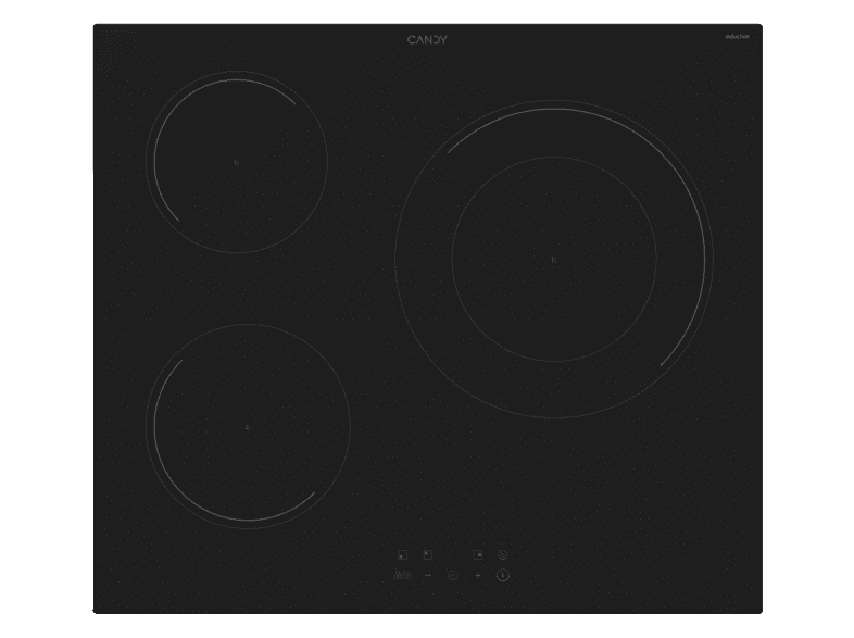 Candy CI633CBB1, 3 Zonas, Zona grande de 28 cm, 59 Negro