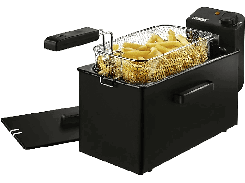 Princess 182727 Black Fryer, 2000W, 3L de capacidad, Filtro aceite seguridad