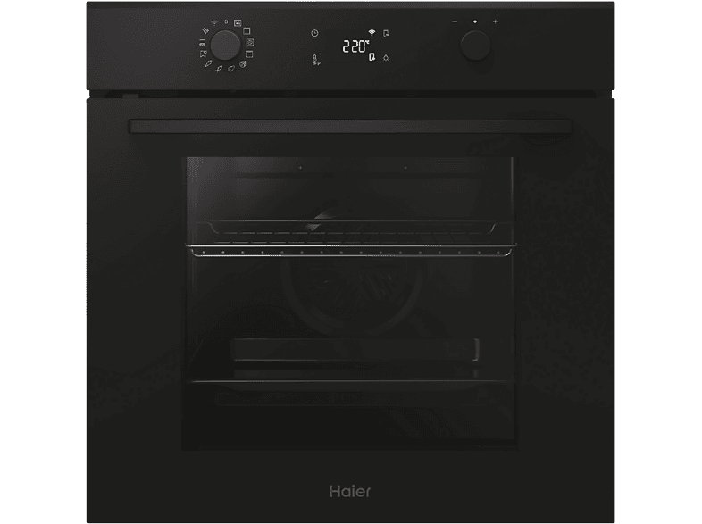 Haier ID Series 2 H6 ID2P5B3YTB, Multifunción, Pirolítico y por agua, 78 l, Wi-Fi, 60 cm, Negro