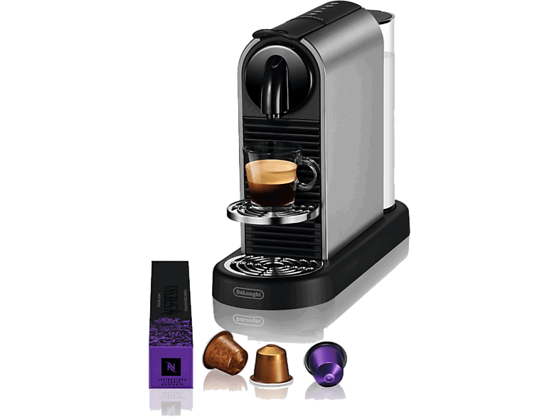 De'Longhi Nespresso® Citiz EN220.T, 1260W, 19 bar, 1 l, 4 recetas + agua hirviendo, Titan
