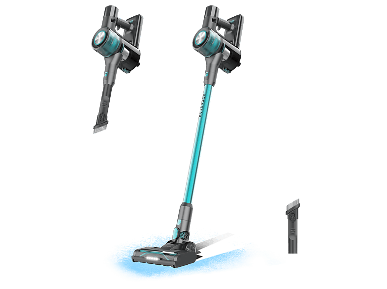 Cecotececotec Conga Rockstar P50, 265 W, 50 min Autonomía, Filtro HEPA, Succión de 80 AW, Negro/Azul