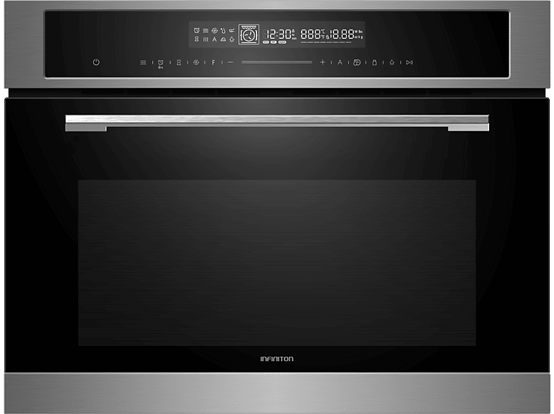 Infiniton 48YA3, Multifunción, Integrable, 50 l, 59.4 cm Ancho, 3000W, Crystal Black