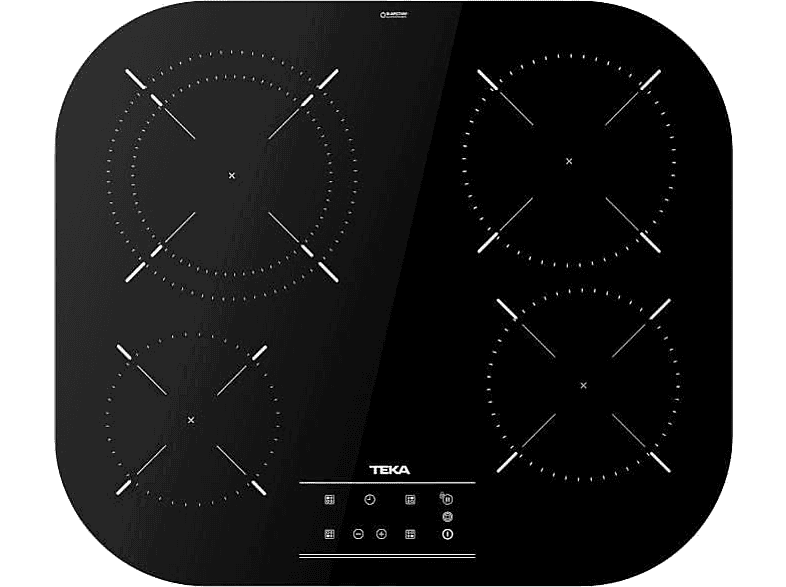Teka TCC 64310 TTC BK, 4 zonas, Zona grande de 21 cm, 59 Touch control, Negro