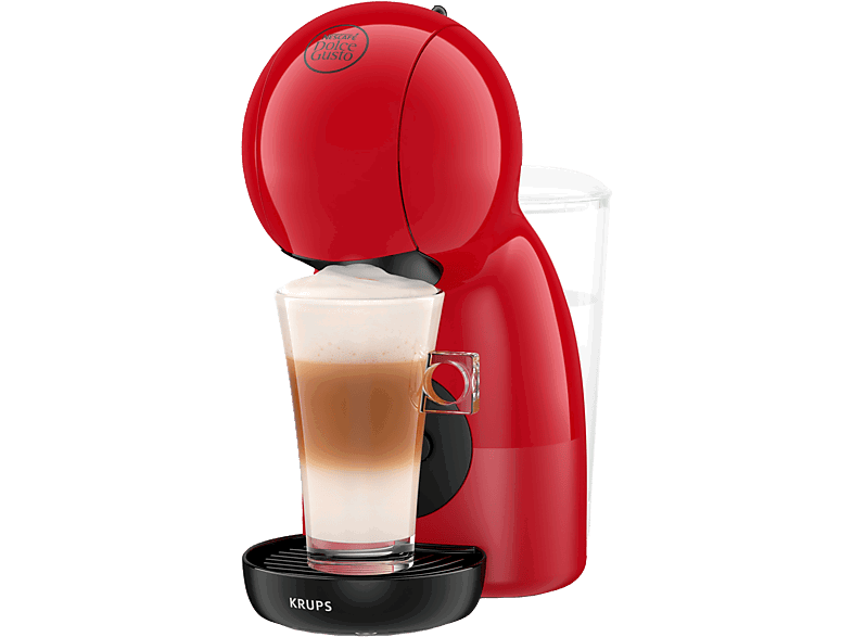 Nescafé Dolce Gusto Krups Piccolo XS KP1A35AS, 1600 W, 15 bar, 0.8 L, Calentamiento en 30 s, Bebidas calientes y frías, Rojo