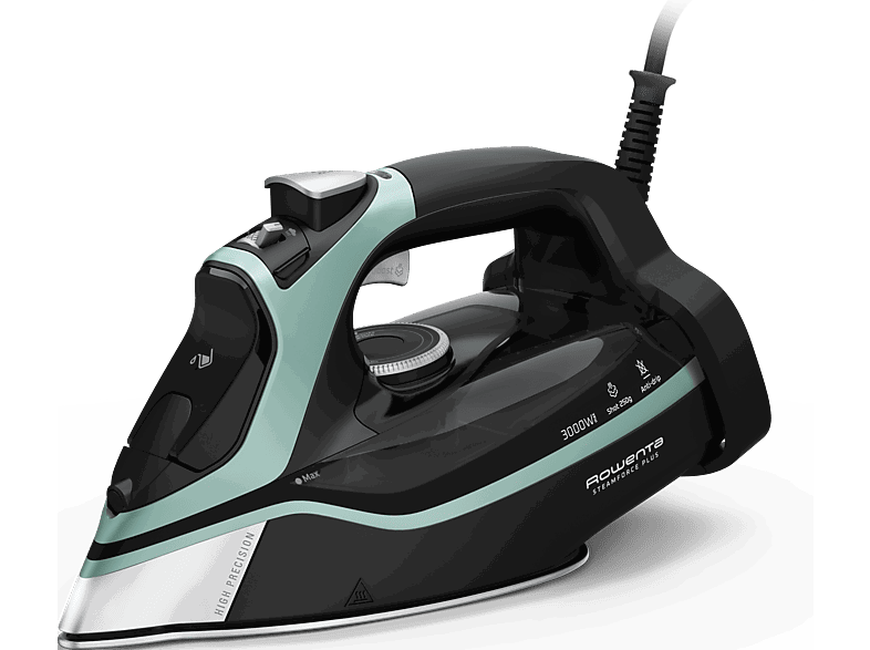 Rowenta DW9412D1 Steamforce Plus, 3000 W, 250 g/min, 0.35 l, MicroSteam 400 HD Profile, Antigoteo, Antical, Vapor Vertical, Verde