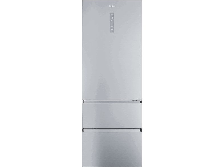 Haier 3D 70 Series 5 HTR5720ENMG, No Frost, 200.6 cm, Ancho especial 483 l, Motor Inverter, Cajones Direct Access, Plata
