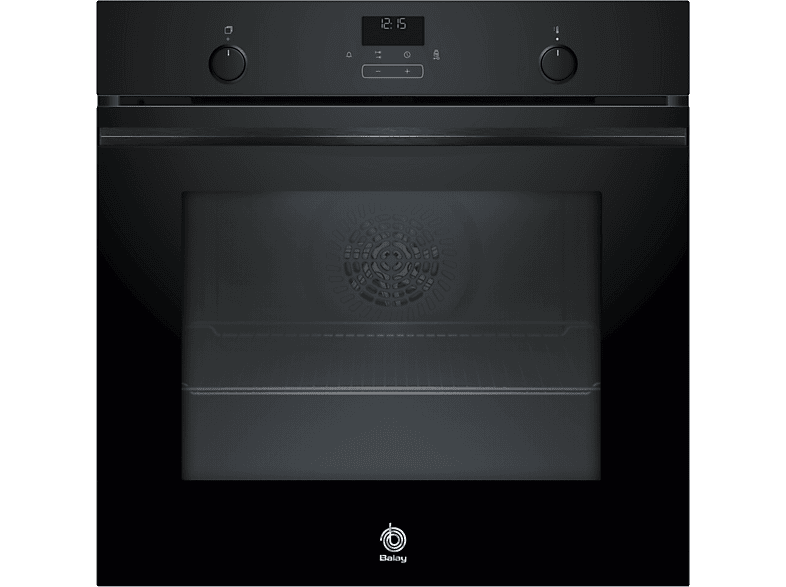 Balay 3HB5159N3, Serie Cristal, Multifunción, Limpieza por agua, 71 l, Autochef 10 recetas, Aire caliente 3D Profesional, 60 cm, Negro