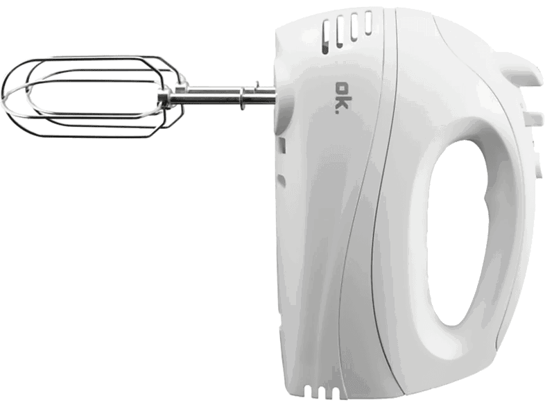 ok. OHM 2519 W, 250 5 velocidades, Botón turbo, Cable 1.8 m, Blanco