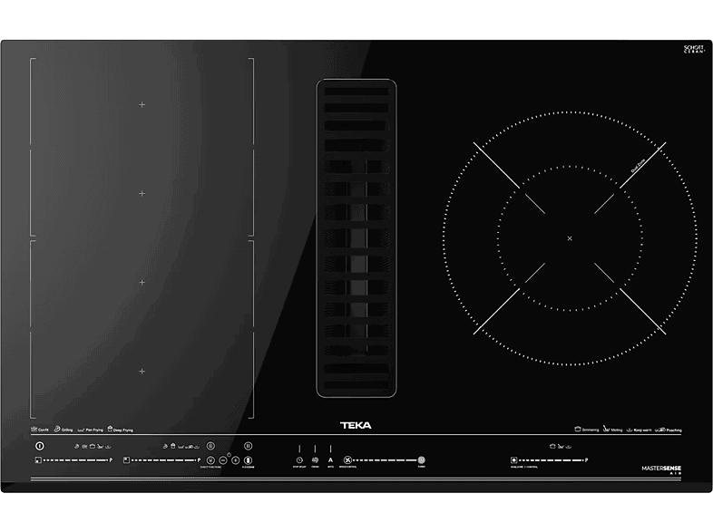 Teka AFC 85628 MST BK, 4 zonas, 8 niveles, 7.2 W, Negro