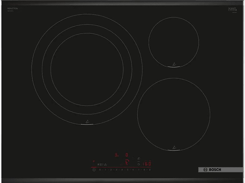 Bosch PID775HC1E, 3 zonas, DirectSelect, PerfectFry Plus, 70 cm, Negro