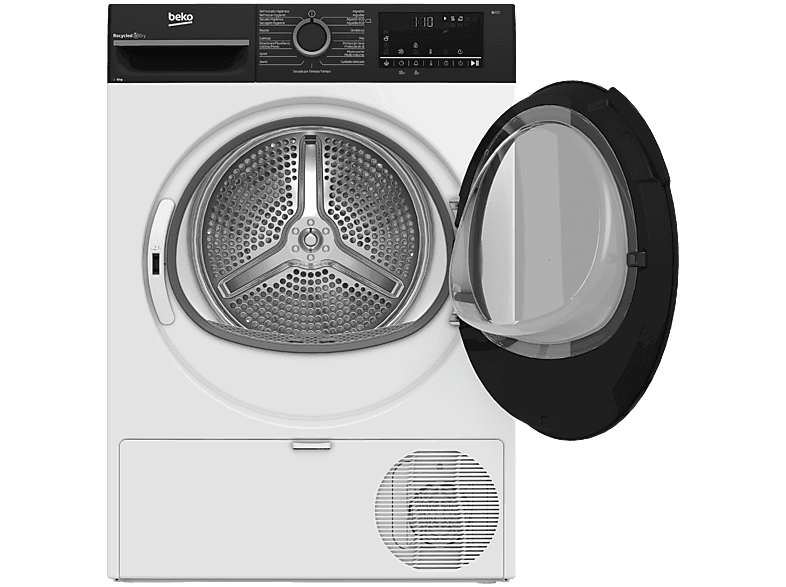 Beko BM 3T48249 W, 8 kg, Motor Pro Smart, Aqua Wave, Filtro Fusión, 15 Programas, Blanco