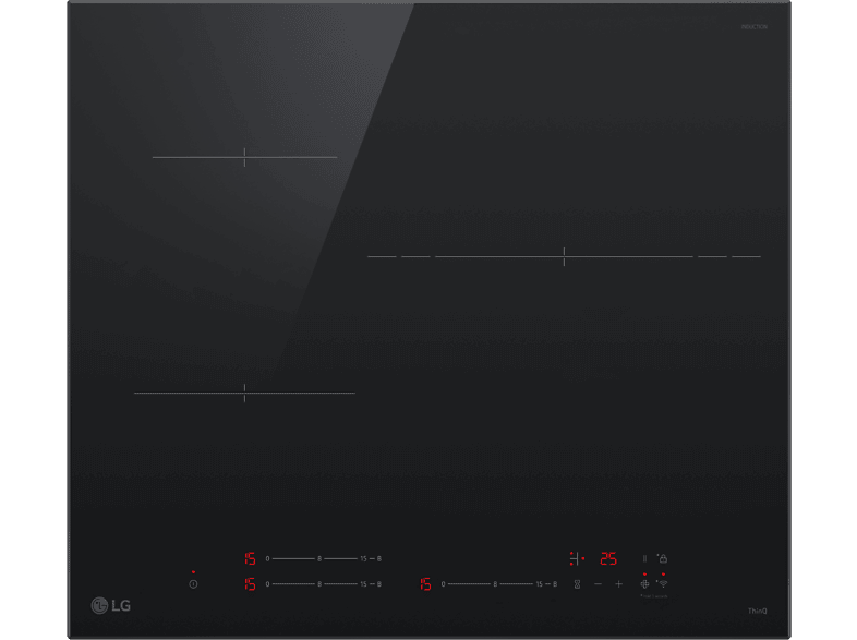 LG CI5Z2421BN, 3 zonas, Zona grande de 32 cm, Stop&Go, ThinQ™, Negro