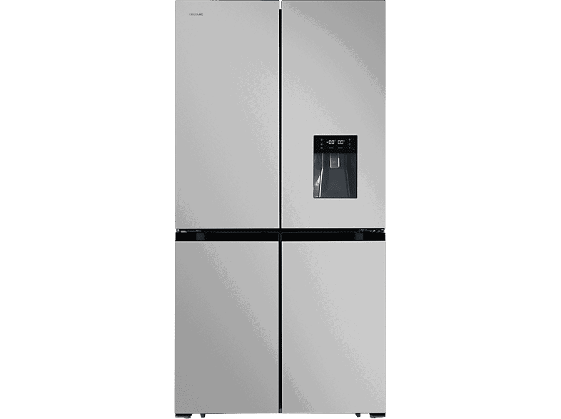 Cecotec Bolero CoolMarket 4D 564 Inox E, Total No Frost, 183cm, l, Inverter Plus, Metal Cooling, Dispensador de agua,
