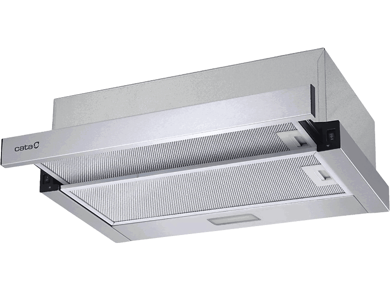 Cata TFB-5160 X, 2 Velocidades, 300 m3/h, Iluminación LED, 60 cm, Inox