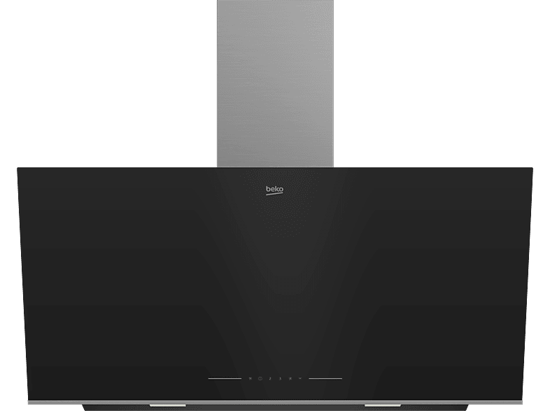 Beko BHCA96641BBHS, 3 Velocidades+1, 441 m³/h, Inclinada, 90 cm, Negro