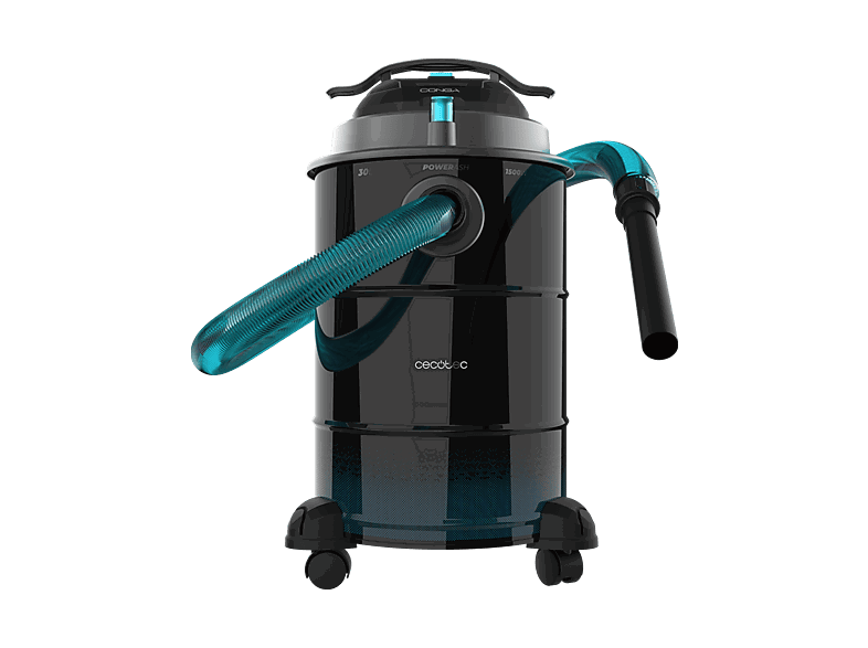 Cecotec Conga Ash 6000 EasyGo Home XL, 1500 W, 30L, 21 kPa, Cable 6m, Filtro lavable, Tubo metálico, Ruedas de transporte, Negro
