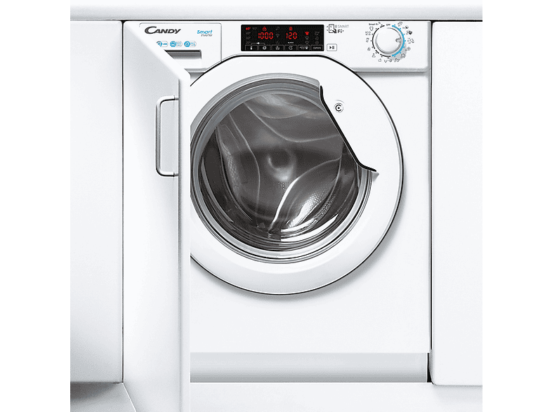 Candy Smart Inverter CBWO 49TWME-S, 9 kg, 1400 rpm, Motor Inverter, Wi-Fi, 16 programas, Sin panelar