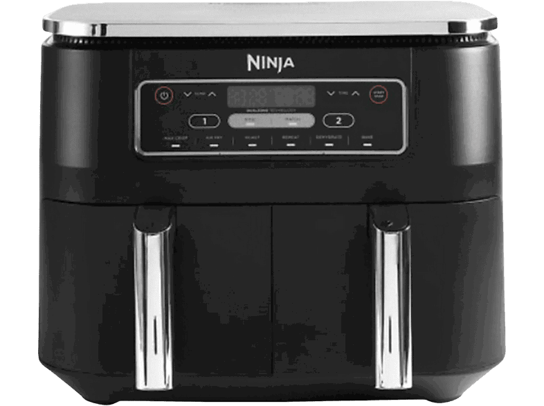 Ninja Dual Zone AF300EU, 2400W, 7.6 l, Hasta 240 °C, 6 funciones, Negro