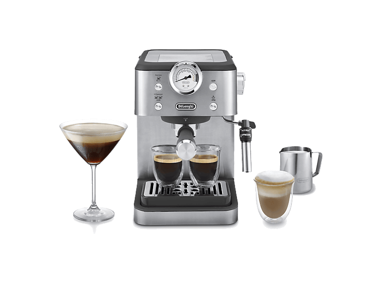 De'Longhi Classic EM450.M, 1325 W, 15 bar, 1.7 l, Capacidad para 2 tazas, Metal