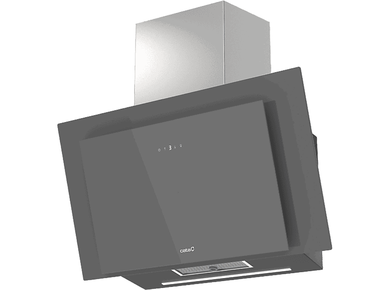 Cata THALASSA PRO 800GGR, 6 Niveles de Extracción, 842 m³/h, 80 cm Ancho, Tira LED, Temporizador, Gris