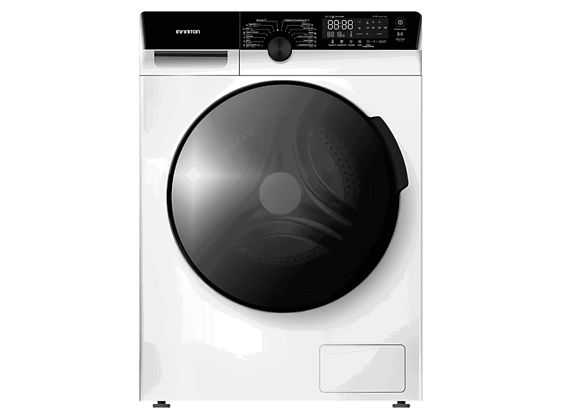 Infiniton WSD-K0A7D5BL, 10 kg/7 kg, 1500 rpm, Función Vapor Care, Inverter, Lavado en Frío, Blanco
