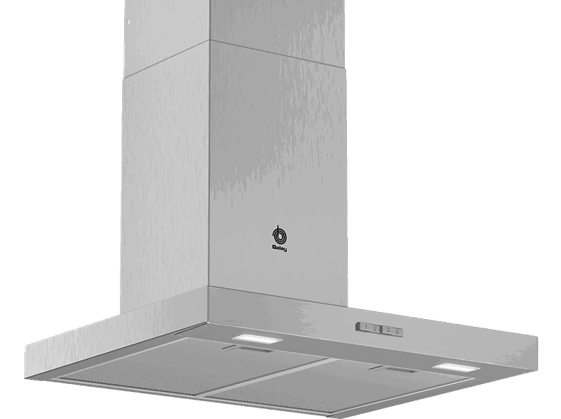 Balay 3BC066MX, Decorativa, 590 m³/h, 215 W, Iluminación LED, 60 cm, A, Inox